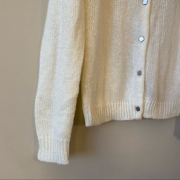 Sophyline & Co- Metallic Detail Top Button Front Cardigan - Picture 10 of 13